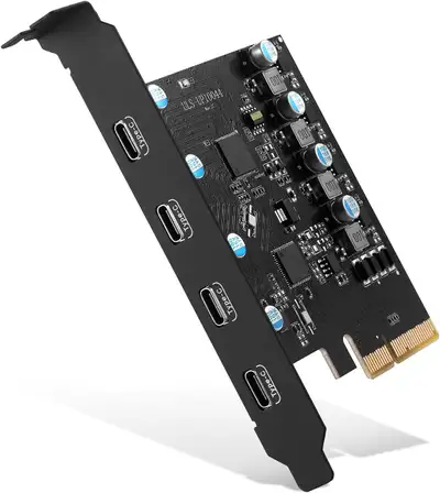 USB3.X PCIe Host Card (4 USB-C Port), View more