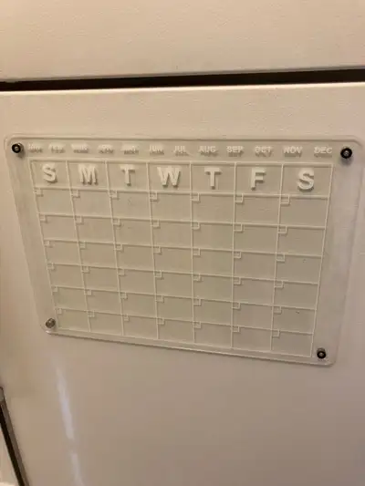 Magnetic reusable calendar, View more