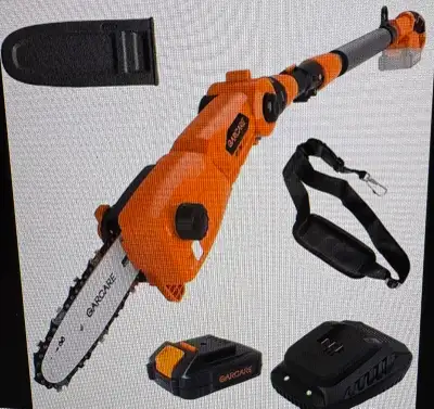 GARCARE POLE CHAIN SAW 20V 8" CORDLESS, View more