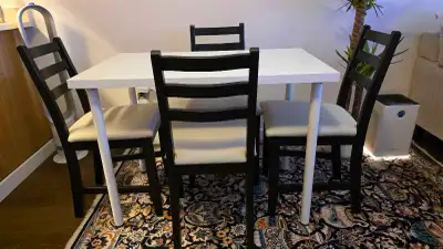 Like-New IKEA Dining Set – Table + 4 Chairs, View more