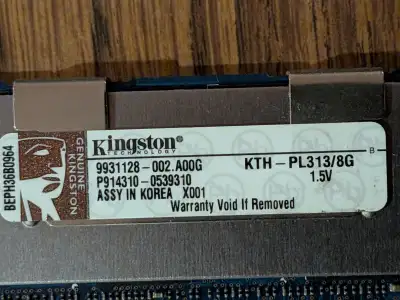 Kingston DDR3 64Gig ECC Server Ram - 8 pieces, View more
