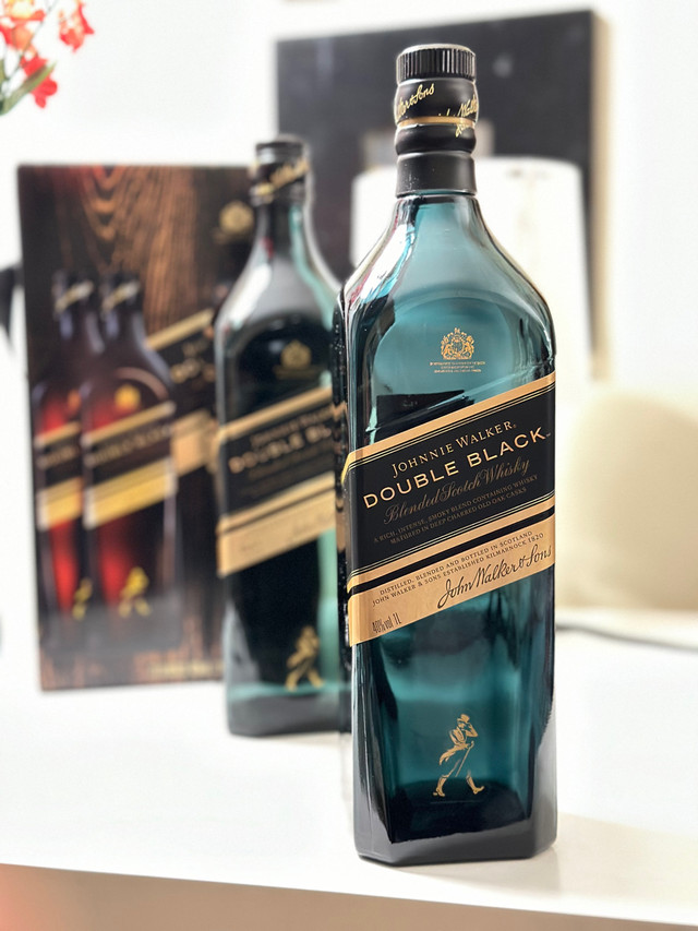 Two 1 Litre Johnnie Walker Double Black scotch Whiskey in Desks in City of Toronto