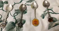 Vintage silver plated spoons and stainless spoons 