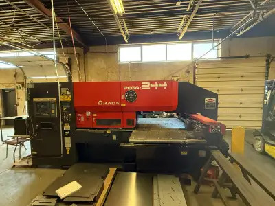 1990 AMADA PEGA 244 20 TON TURRET PUNCH PRESS, View more