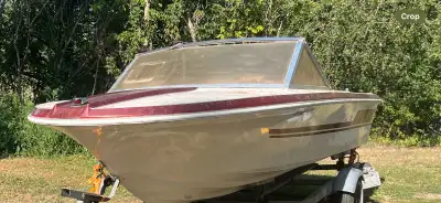 Grew cutter 159 15 ft fiberglass boat only for free again only the boat no trailer no motor boat onl...