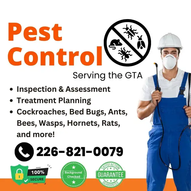 ✆ 226-821-0079 Pest Control – Serving the GTA in Cleaners & Cleaning in Mississauga / Peel Region - Image 2