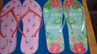Like-new -- 3 Pairs of Flip-Flops,  $4.00 each  -- Yorkton