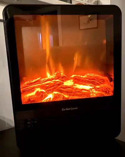 Portable Ceramic Heater - Realistic 3D Flame, View more