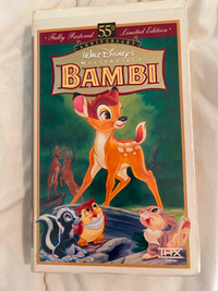 Bambi Walt Disney vhs tape