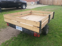 Beautiful cedar Utility trailer   4x6   box size