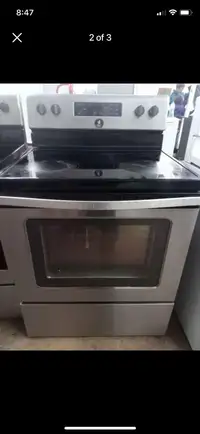 Whirlpool stainless steel stove with warranty