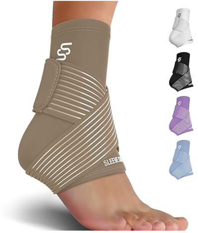 Ankle, Plantar Fasciitis Relief Achilles Tendonitis Brace, Ankle Support with Strap, Heel Protector...