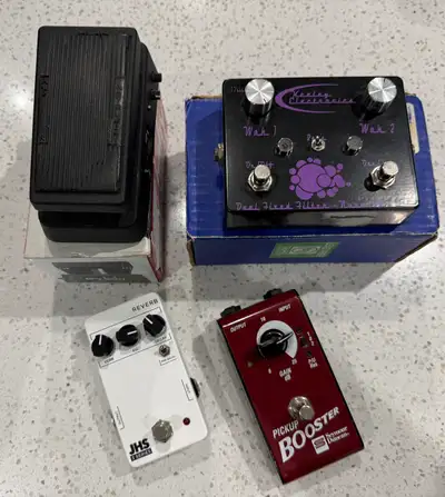 Various Wah, Reverb and Boost Pedals, View more