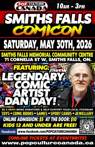 SMITHS FALLS COMICON : MAY 30TH 2026 : COMIC CON, View more