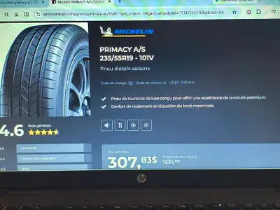 Bonjour, j'ai acheté mon véhicule 2026 neuf en novembre dernier et j'ai installé aussitôt mes pneus...