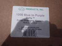 color  changing spoons (blue to purple)
