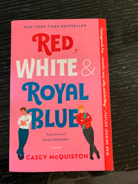 Red, white & royal blue book