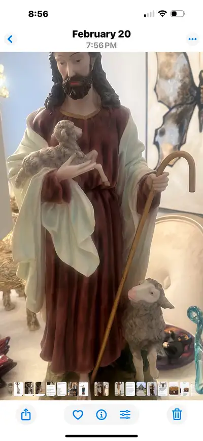 Jesus Shepherd Figurine, View more