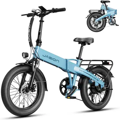 Jasion EB6 Foldable Electric Bike for Adults, 1200W Peak Motor 2, View more