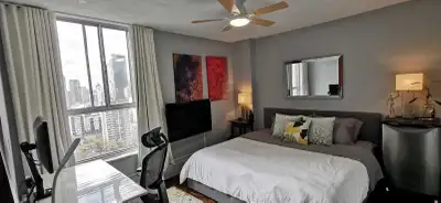A fully furnished private room is available October 25th at 545 Sherbourne Street in downtown Toront...