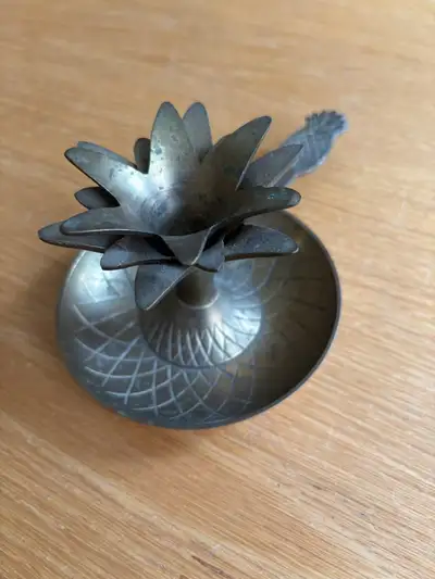 Vintage Brass Pineapple Candle Holder, View more