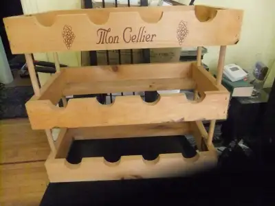 CELLIER 12 BOUTEILLES en BOIS