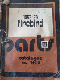 Firebird 1967-74 GM Parts Catalogue