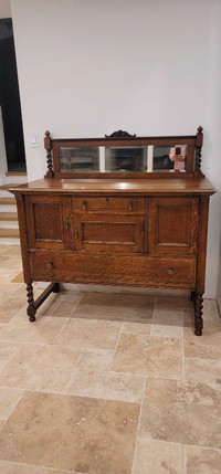 Antique dining cabinet/ hutch