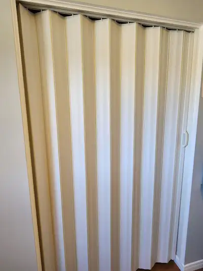 White Vinyl Closet Door/Curtain for Sale, View more