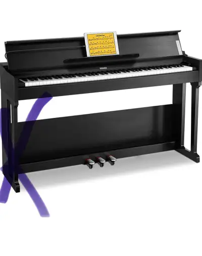 Donner DDP-90 Digital Piano 88 Key Weighted Keyboard Piano, Begi, View more