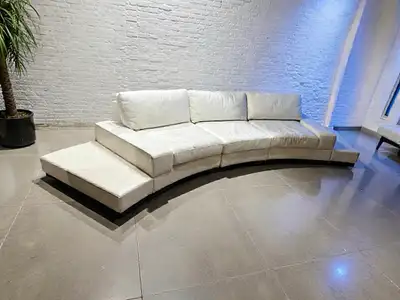 Modern Genuine Leather Sectional , View more