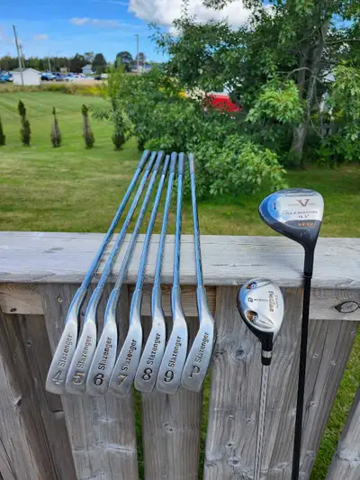 Golf Clubs - Slazenger Iron Set with Driver and Hybrid, View more
