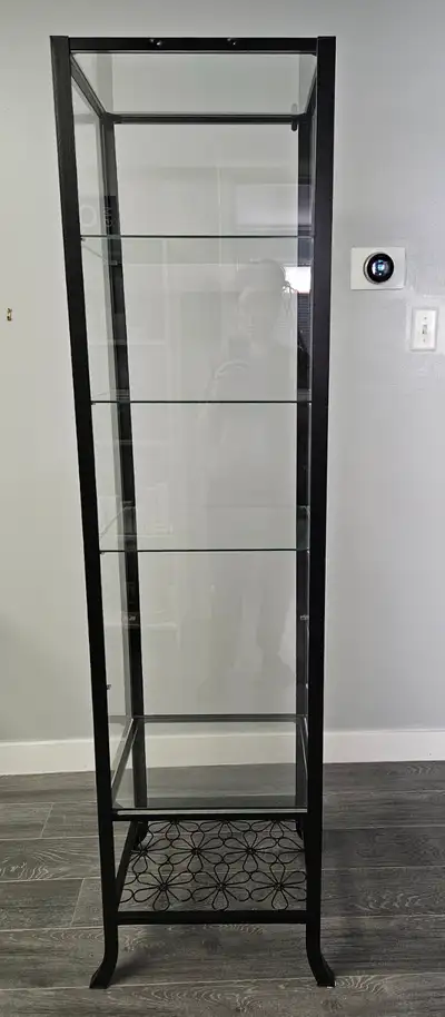 Glass display cabinet, excellent condition. 5 cabinets available, price is per cabinet 16"depth 18"...