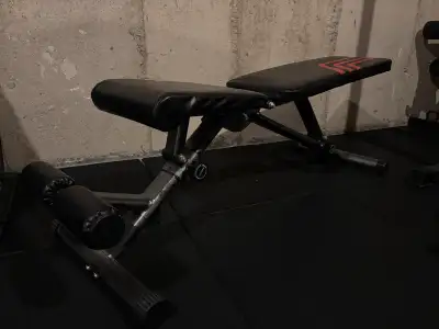 Elevate your home workouts with this adjustable folding gym bench, designed for versatile strength t...