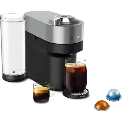 Nespresso Vertuo POP+ Deluxe Coffee and Espresso Machine, Titan, View more