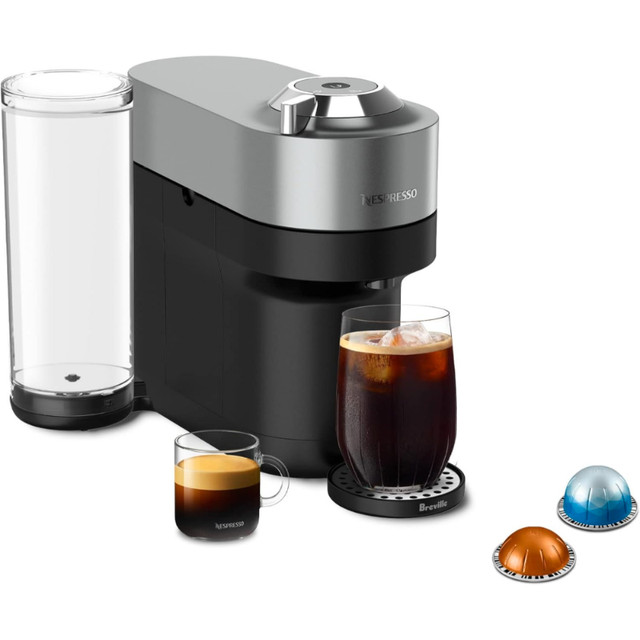 Nespresso Vertuo POP+ Deluxe Coffee and Espresso Machine, Titan in Coffee Makers in Markham / York Region