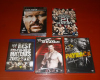 wwf wwe wrestling DVDs !!! For sale or trade !!