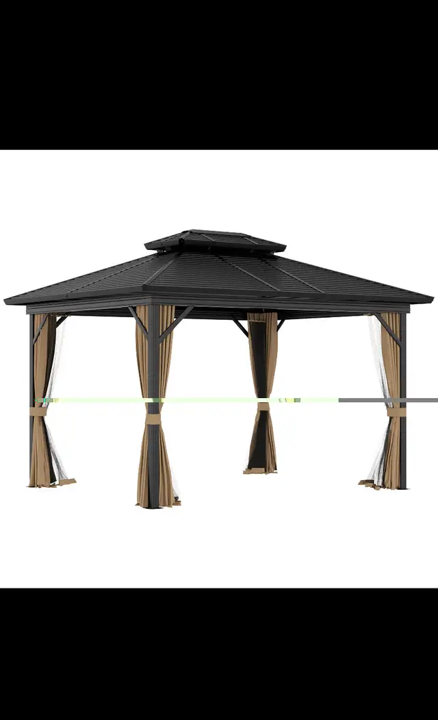 Hard top gazebo 10 by 12 in Patio & Garden Furniture in City of Toronto - Image 3