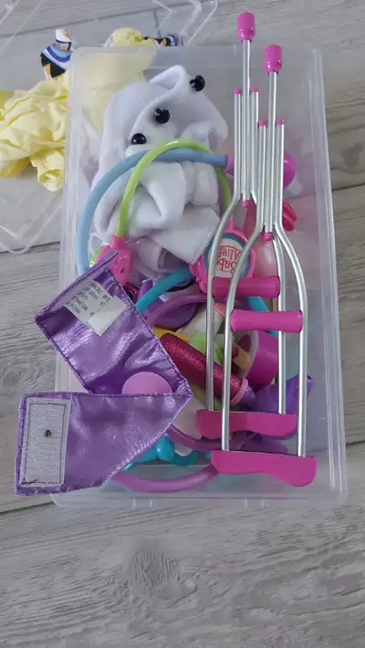 Kid’s Doctor Kit and Doll Tea Set plus extras!, View more