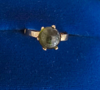 Ring Green Tourmaline 14k Yellow Gold