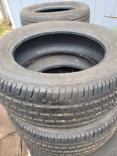Four Firestone FT140 215/55 R16 Manufactured in 2023 Used for one season, so they're barely worn and...