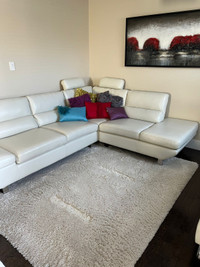 Like new living room  leather sectional