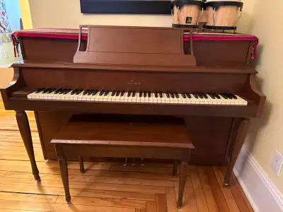 Apartment-sized piano. Tuned and serviced last spring., View more