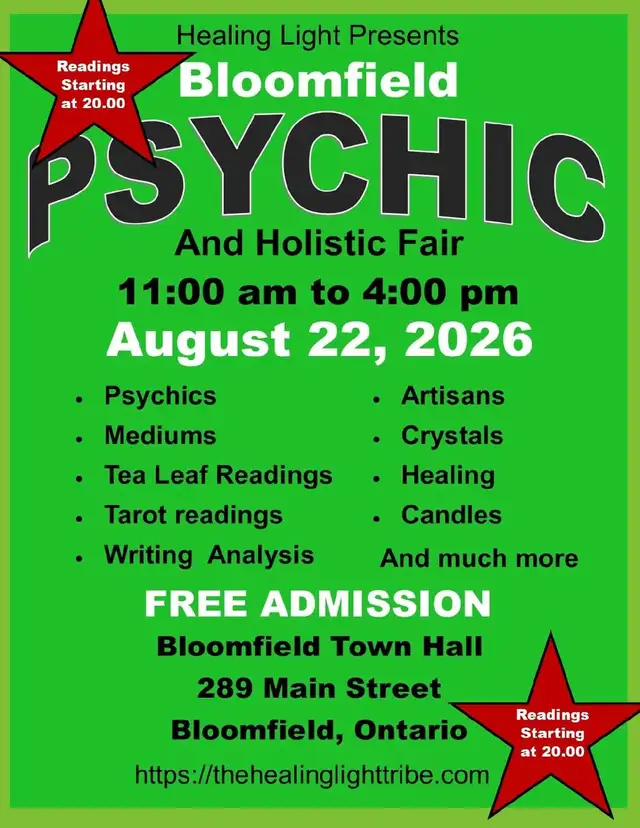 Bloomfield Psychic and Holistic Fair