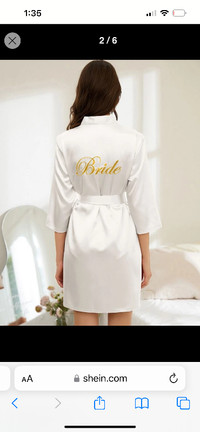 *NEW* bride robe