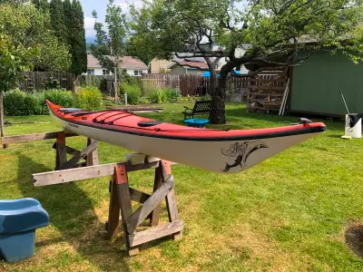 17ft Current Designs Gulfstream Fibreglass Sea Kayak. Used but very good condition. Lots of space fo...