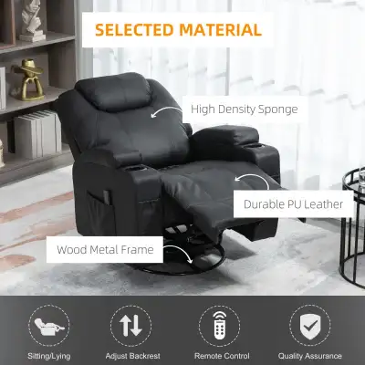 Rocking Massage Recliner Chair, Swivel Nursery Rocker Chair, View more