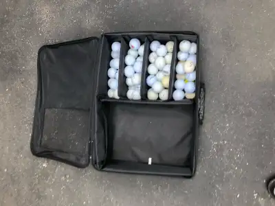 Golf Carrying Case w/100 Used Golf Balls, View more