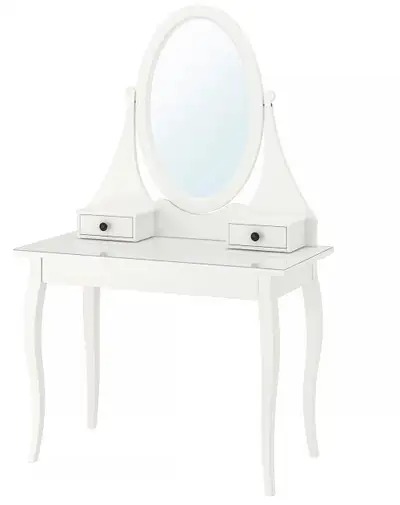 HEMNESDressing table with mirror, white, View more