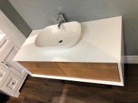 48" Modern Vanities Wall Mounted on Clearance - CozyHome Mississ